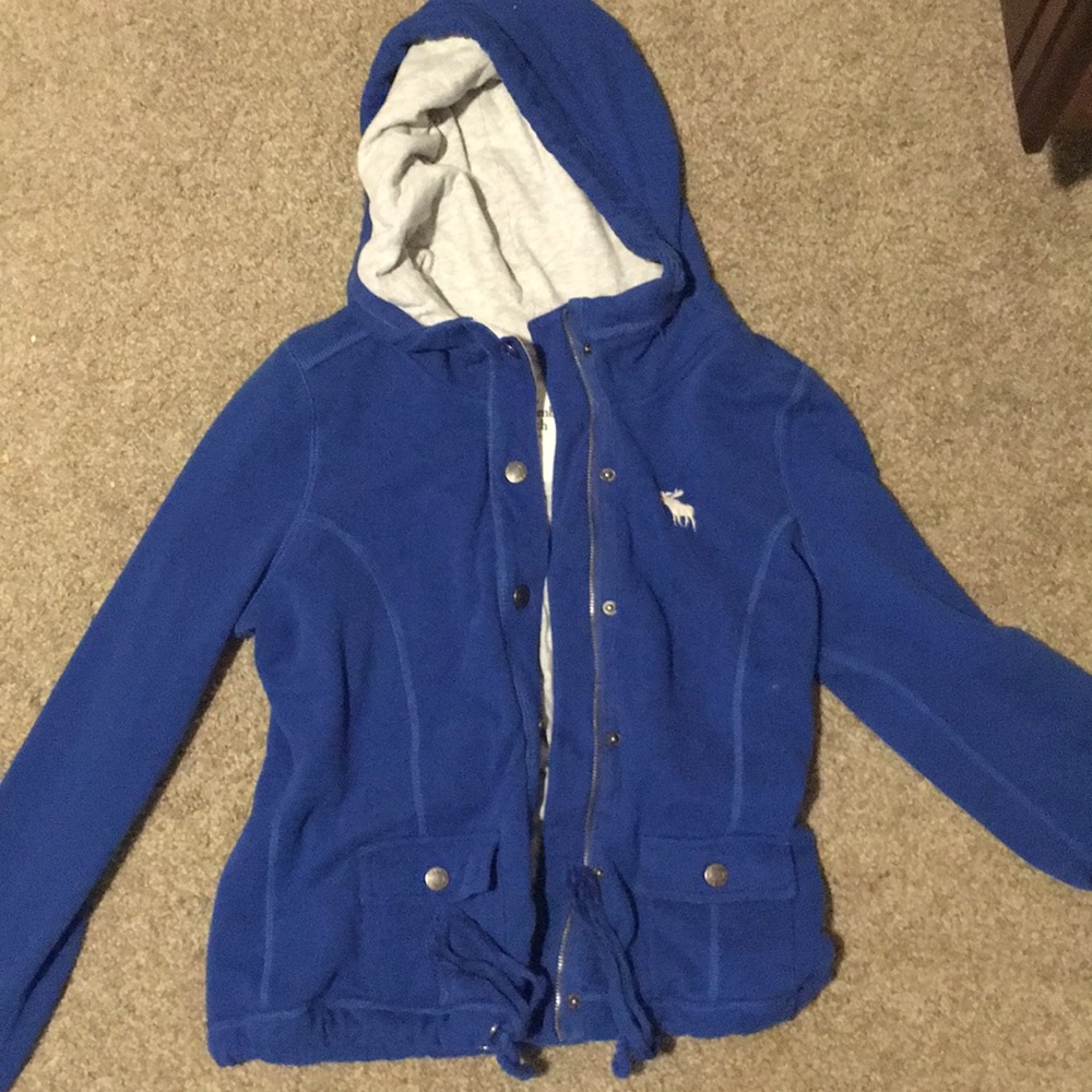 Abercrombie & Fitch Blue full zip up hoodie